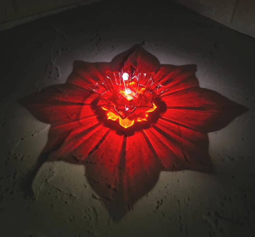 3D Reusable Reflective Shadow Colourful Diya (Pack of 4/12/24)